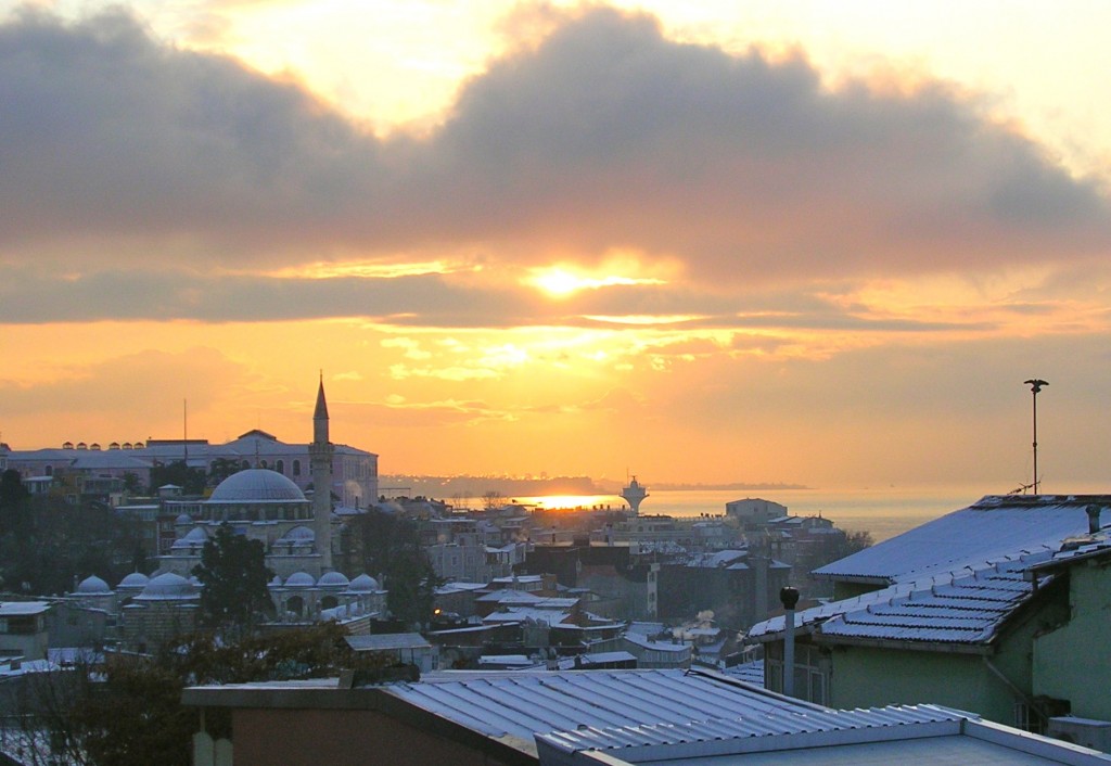 Snowy morning 1/12 Bosphorus at Marmara