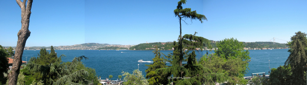 Bosphorus view from the Sakip Sabanci Terrace