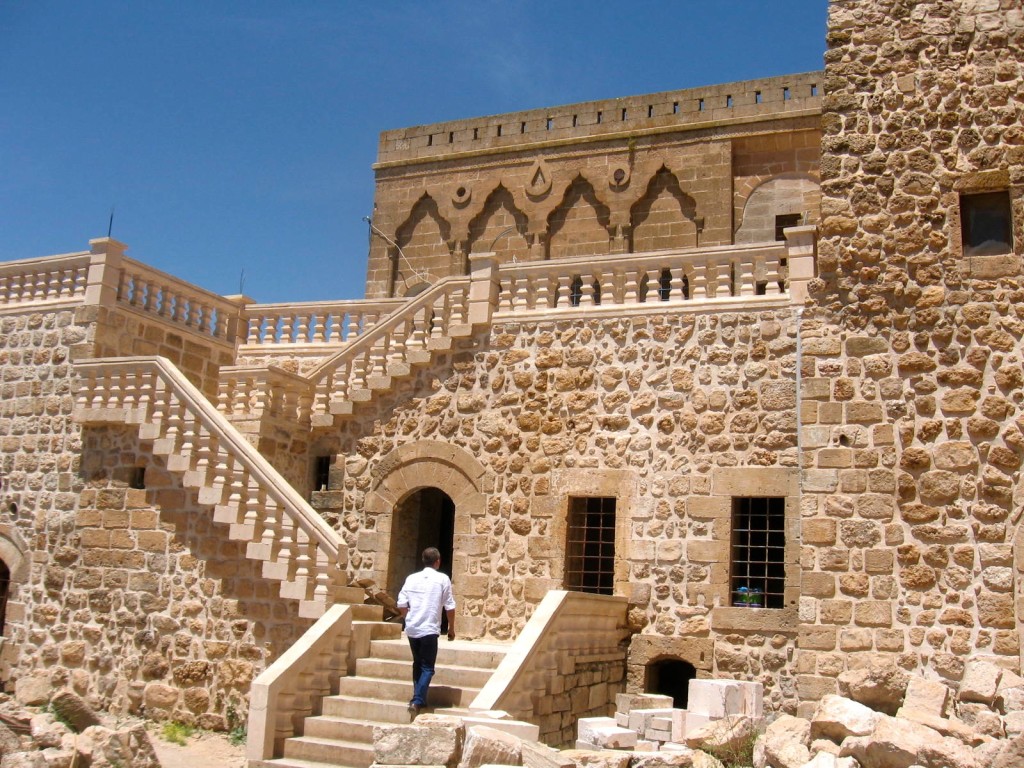 Large stone houses under restoration