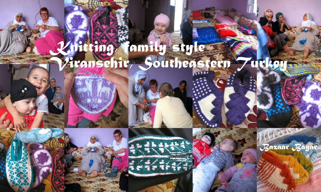 Knitting family style