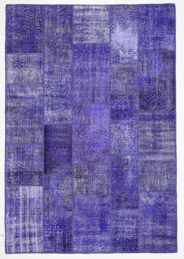 Violet Rug Patchwork Vintage Turkish 8'x5.5'